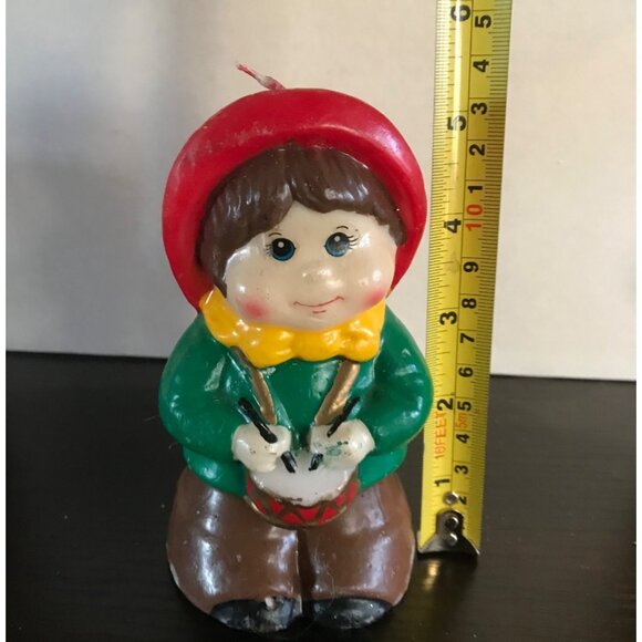 VTG Jasco Drummer Boy Candle 1981 Christmas Spirit 5.5" Hand Painted - Picture 7 of 8